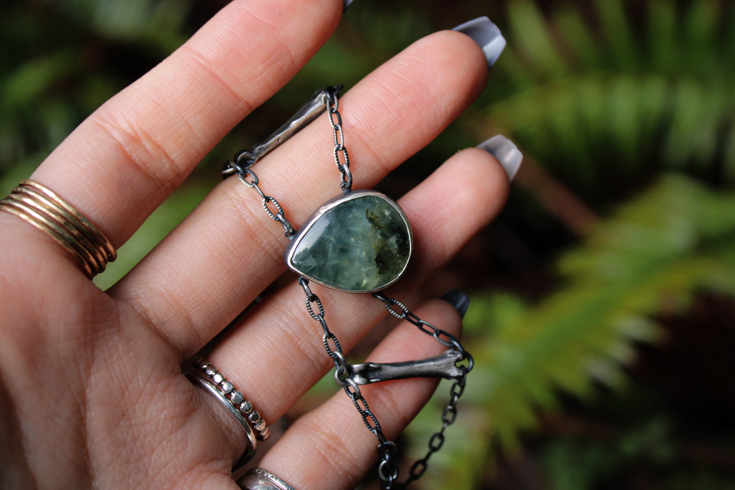 Mourning | Prehnite Choker