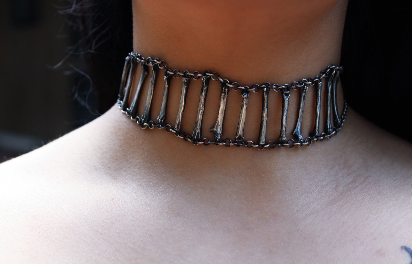 Mourning | Lucky Rabbit Bones Choker