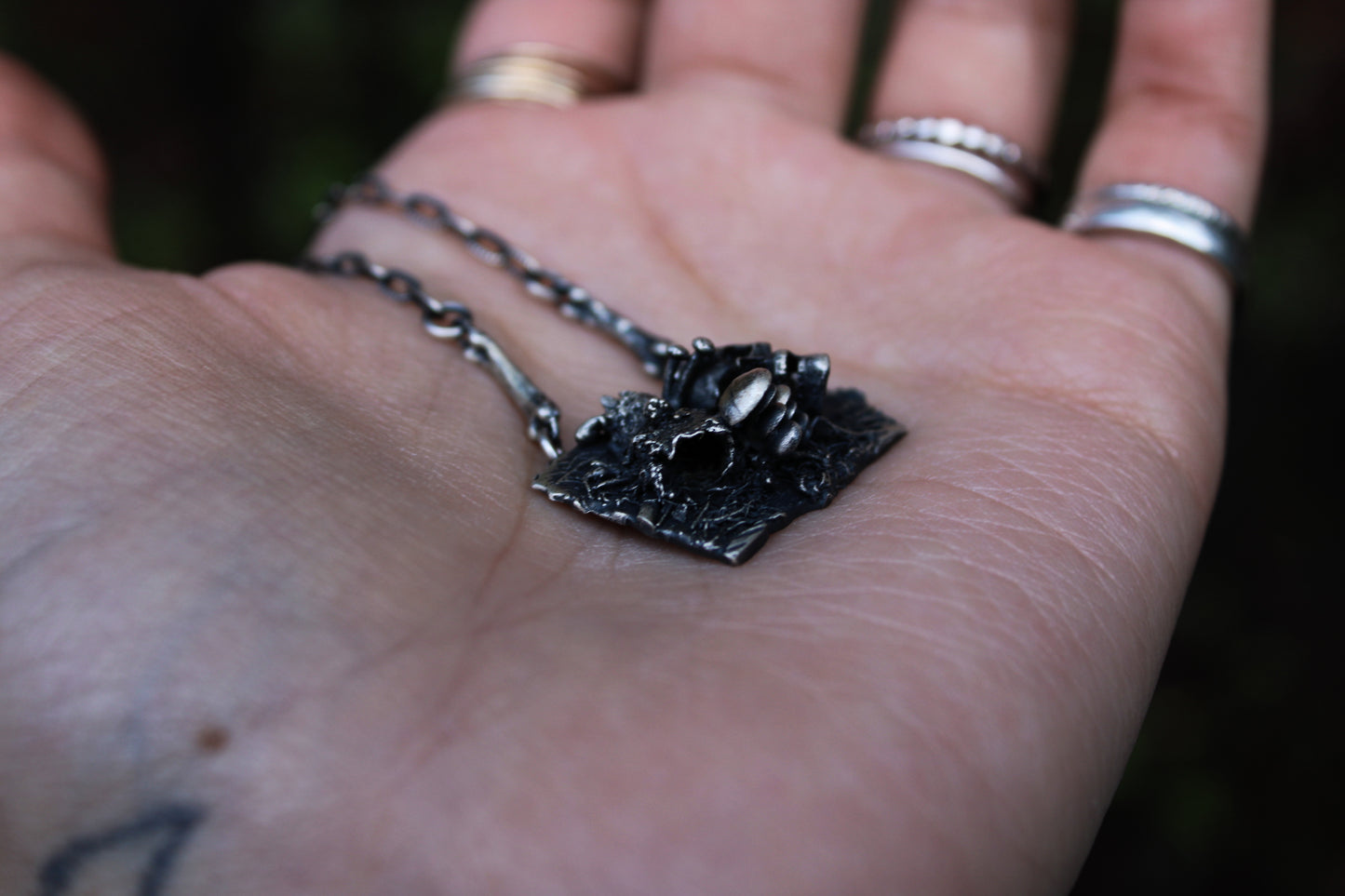 Mourning | Human Skull | Necklace