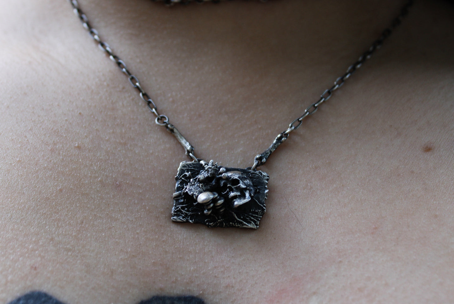 Mourning | Human Skull | Necklace