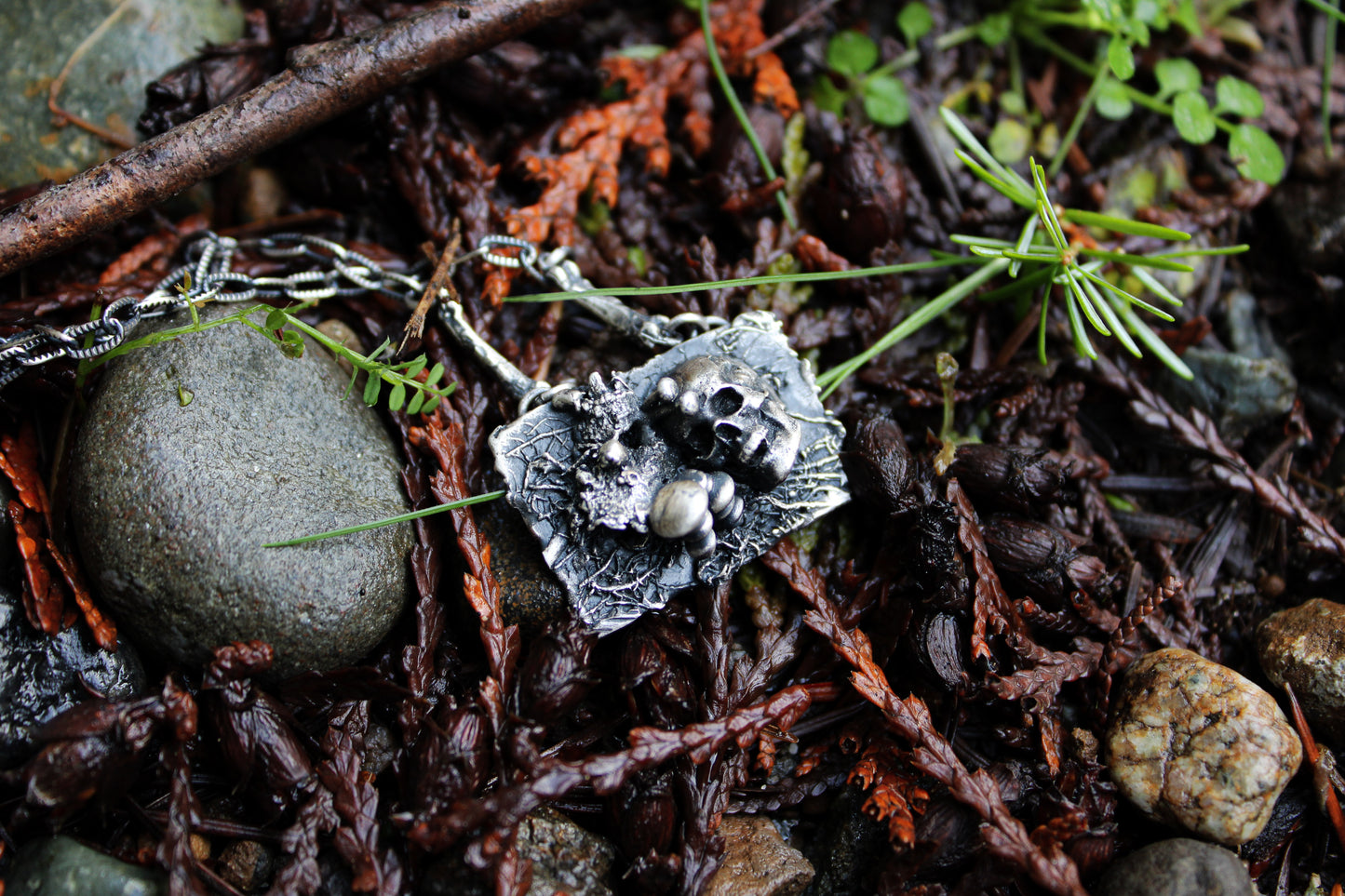 Mourning | Human Skull | Necklace