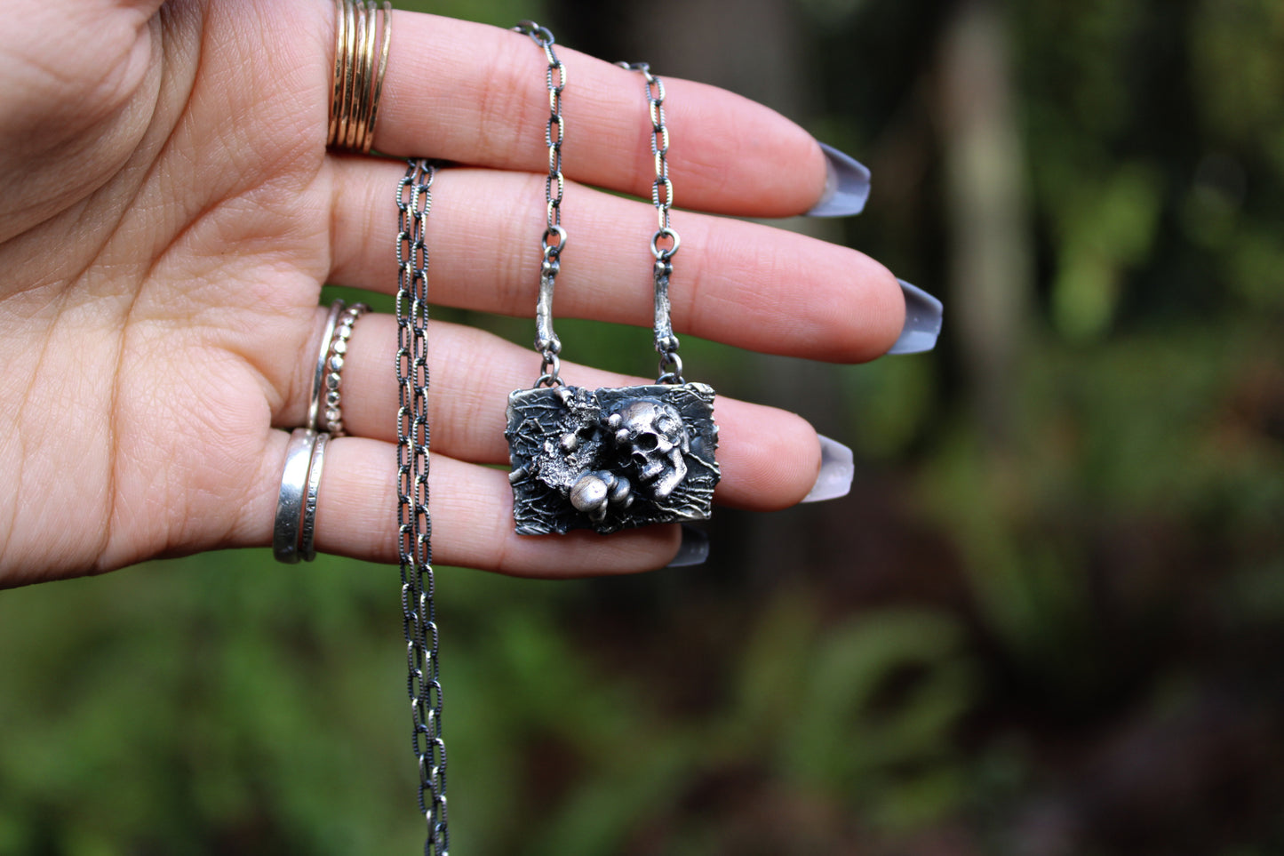 Mourning | Human Skull | Necklace