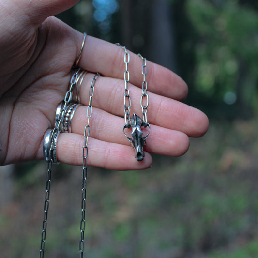 Wolfus | Canine Skull Necklace