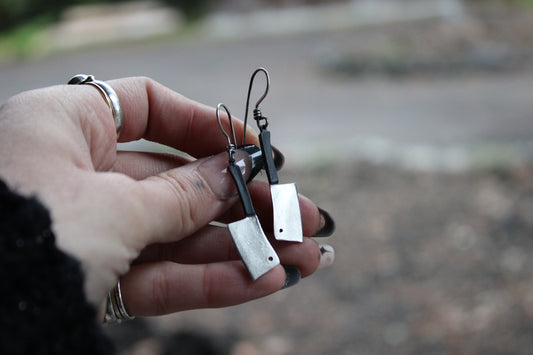 Butchers Knife Earrings