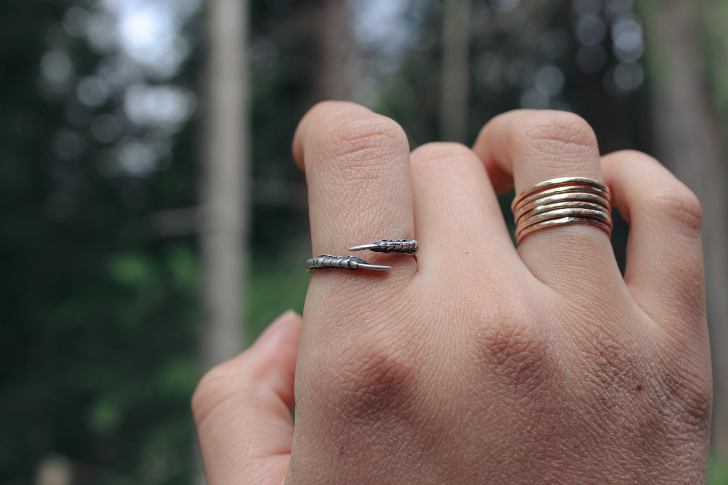 Mourning Dove Claw Ring | Size 7