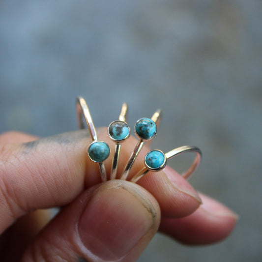 Kingman Turquoise Stack Rings